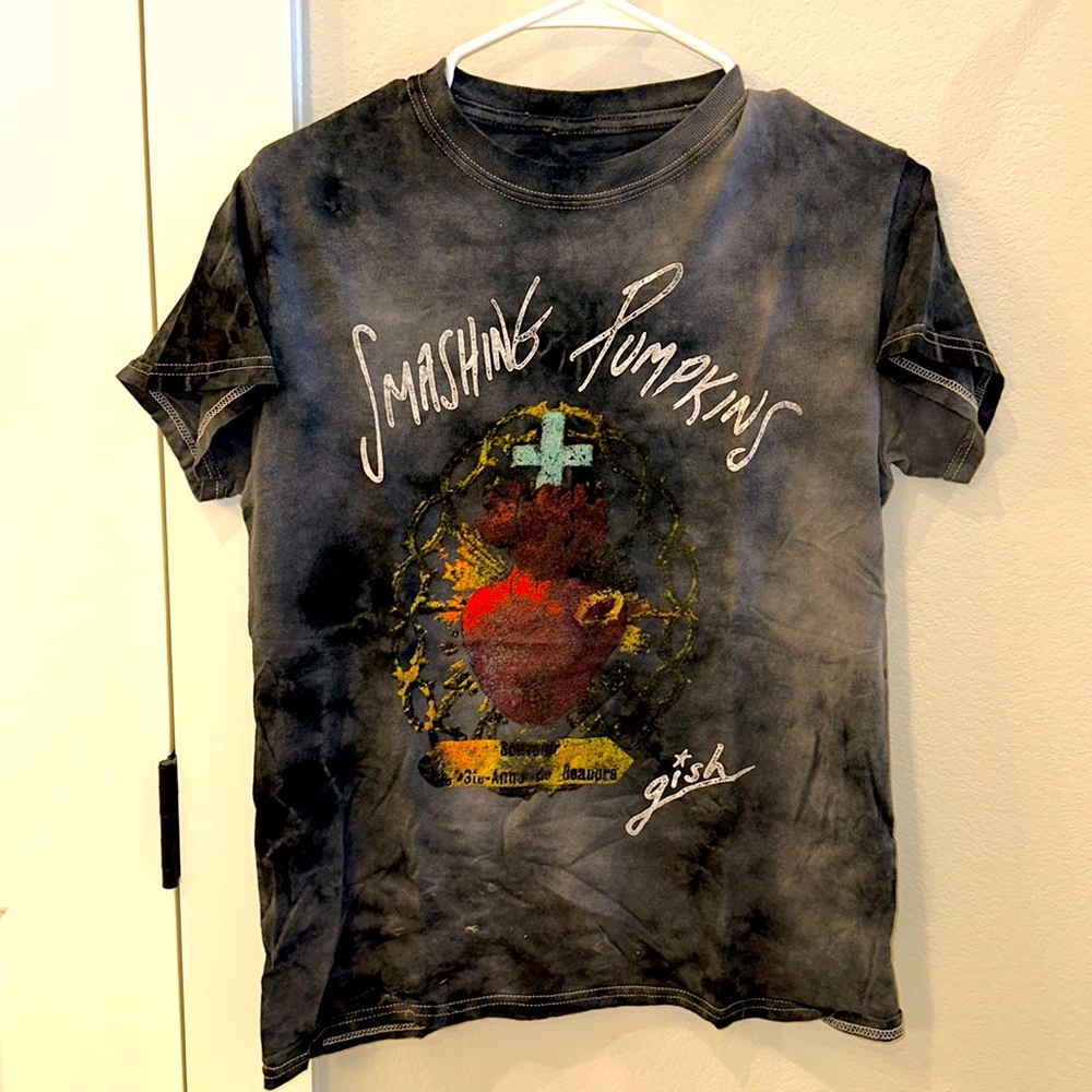 EUC Smashing Pumkins Band Size S Small Screen Graphic Tee Short Sleeve T-Shirt